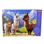 Puzzle alpaca cu flori 200 piese Trefl