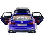 Macheta Audi RS6 Avant 1:24 metal cu lumini si sunete albastru - imagine 8