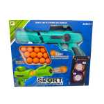Pusca cu bile moi si panou de tinta – Set Sport Shooting Series 12 bile burete