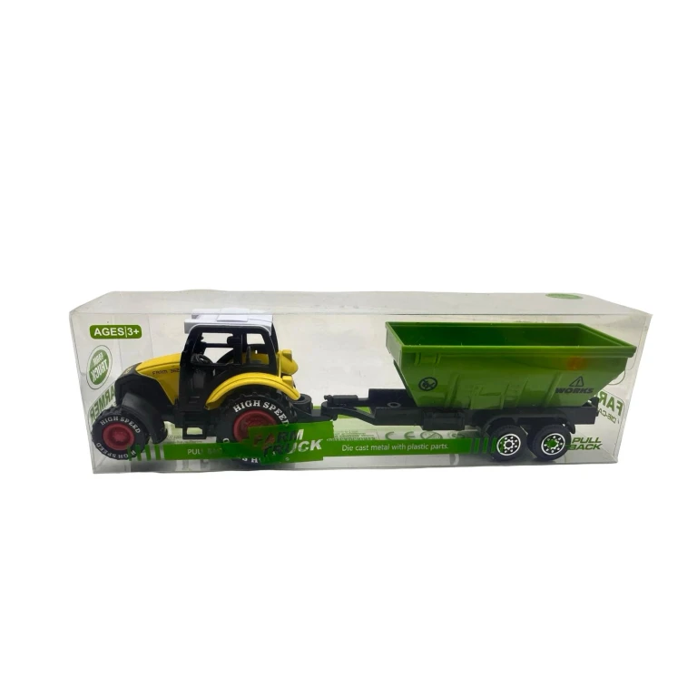 Macheta tractor cu diferite accesorii 1/64