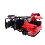Macheta Mitsubishi Lancer Evolution IX Rally 1:32 replica metal lumini si sunete usi capota si portbagaj deschise - imagine 9