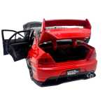 Macheta Mitsubishi Lancer Evolution IX Rally 1:32 replica metal lumini si sunete usi capota si portbagaj deschise - imagine 10