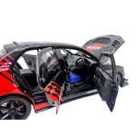 Macheta Mitsubishi Lancer Evolution IX Rally 1:32 replica metal lumini si sunete usi capota si portbagaj deschise - imagine 12