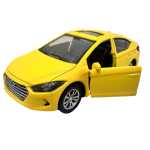 Macheta Hyundai Elantra galbena 1:32 cu lumini sunete si usi deschise - imagine 5