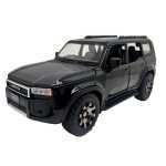 Macheta Toyota Land Cruiser Prado neagra 1/32 sunet lumini deschide usile si capotele