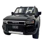 Macheta Toyota Land Cruiser Prado neagra 1/32 sunet lumini deschide usile si capotele - imagine 5