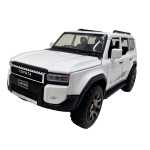 Macheta Toyota Land Cruiser Prado alba 1/32 sunet lumini deschide usile si capotele - imagine 4