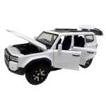 Macheta Toyota Land Cruiser Prado alba 1/32 sunet lumini deschide usile si capotele - imagine 6