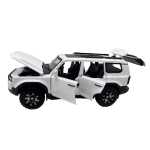 Macheta Toyota Land Cruiser Prado alba 1/32 sunet lumini deschide usile si capotele - imagine 7