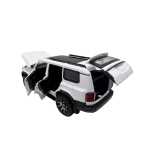 Macheta Toyota Land Cruiser Prado alba 1/32 sunet lumini deschide usile si capotele - imagine 8
