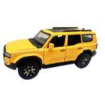 Macheta Toyota Land Cruiser Prado galbena 1/32 sunet lumini deschide usile si capotele - imagine 3