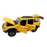Macheta Toyota Land Cruiser Prado galbena 1/32 sunet lumini deschide usile si capotele - imagine 6