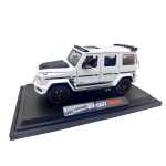 Macheta Mercedes G-Class Brabus AMG Alb 1:24 Die-Cast cu usi capota deschise sunete si lumini