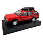 Macheta Volkswagen Santana Break 1:32 model rosu cu portbagaj plafon – replica metal usi si capota deschise lumini si sunete - imagine 3