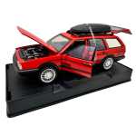 Macheta Volkswagen Santana Break 1:32 model rosu cu portbagaj plafon – replica metal usi si capota deschise lumini si sunete - imagine 6