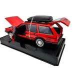 Macheta Volkswagen Santana Break 1:32 model rosu cu portbagaj plafon – replica metal usi si capota deschise lumini si sunete - imagine 7