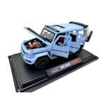 Macheta Mercedes G-Class Brabus AMG Albastru 1:24 Die-Cast cu usi capota deschise sunete si lumini - imagine 7