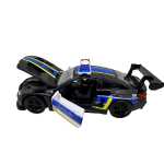 Macheta BMW M4 negru Politie Sport 1:28 metal lumini si sunete deschide usile - imagine 8