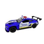 Macheta BMW M4 albastru Politie Sport 1:28 metal lumini si sunete deschide usile - imagine 3