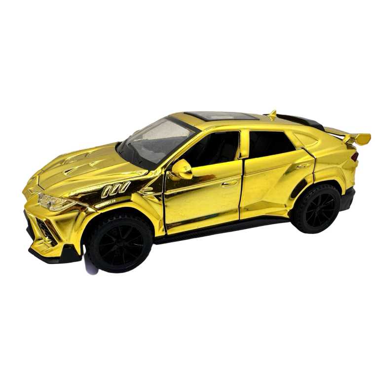 Macheta Lamborghini Urus auriu 1:32 cu lumini sunet usi capota portbagaj care se deschid