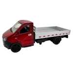 Macheta camioneta rosie cu Platforma Model 1:36 Usile se Deschid Pull Back sunet si lumini