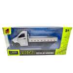 Macheta camioneta gri cu Platforma Model 1:36 Usile se Deschid Pull Back sunet si lumini