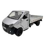 Macheta camioneta gri cu Platforma Model 1:36 Usile se Deschid Pull Back sunet si lumini - imagine 4