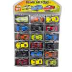 Set 18 masinute sport 1:50 replica metal diverse culori cutie colectie