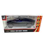 Macheta Tesla Cybertruck neagra 1:32 metal lumini si sunete usi deschise