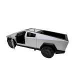 Macheta Tesla Cybertruck gri 1:32 metal lumini si sunete usi deschise - imagine 4