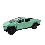 Macheta Tesla Cybertruck verde 1:32 metal lumini si sunete usi deschise