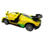Macheta McLaren Senna GTR Galben-Verde 1:43 die-cast - imagine 4