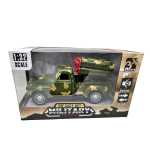 Macheta armata 1:32 Pickup Camuflaj cu Tun si Radar Usi Deschise Pull Back lumini si sunete - imagine 7