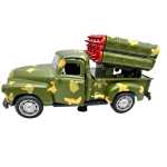 Macheta armata 1:32 Pickup Camuflaj cu Tun si Radar Usi Deschise Pull Back lumini si sunete - imagine 9