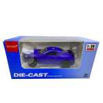 Macheta Sport albastru mat 1:36 lumini si Sunete Usi Deschise Pull-Back