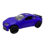 Macheta Sport albastru mat 1:36 lumini si Sunete Usi Deschise Pull-Back