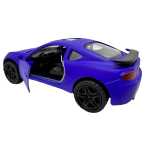 Macheta Sport albastru mat 1:36 lumini si Sunete Usi Deschise Pull-Back - imagine 4