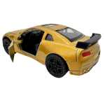 Macheta Nissan GRT replica aurie 1:36 lumini si Sunete Usi Deschise Pull-Back - imagine 4