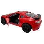 Macheta Sport Toyota Supra rosie 1:36 lumini si Sunete Usi Deschise Pull-Back - imagine 4