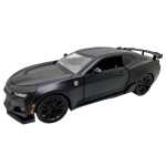 Macheta Chevrolet Camaro negru 1:24 lumini sunete pull back usi capota si portbagaj functionale