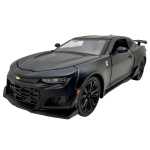 Macheta Chevrolet Camaro negru 1:24 lumini sunete pull back usi capota si portbagaj functionale - imagine 3