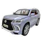 Macheta Lexus LX570 gri 1:24 lumini sunete pull back usi capota si portbagaj functionale - imagine 4