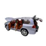 Macheta Lexus LX570 gri 1:24 lumini sunete pull back usi capota si portbagaj functionale - imagine 8