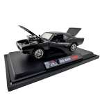 Macheta Dodge Charger negru 1:24 lumini sunete usi capota si portbagaj functionale - imagine 9