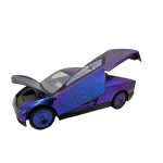 Macheta Cybertruck Robotaxi albastru1:24 replica metal lumini si sunete usi si capota functionale - imagine 6