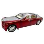 Macheta Auto Rolls Royce Phantom rosu cu sunet lumini deschide usile si capotele