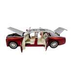 Macheta Auto Rolls Royce Phantom rosu cu sunet lumini deschide usile si capotele - imagine 6