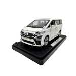 Macheta Toyota Vellfire alba 1:32 Usile Se Deschid Portbagaj Mobil Pull Back sunet si lumini - imagine 4