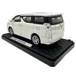 Macheta Toyota Vellfire alba 1:32 Usile Se Deschid Portbagaj Mobil Pull Back sunet si lumini - imagine 5