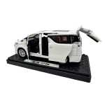 Macheta Toyota Vellfire alba 1:32 Usile Se Deschid Portbagaj Mobil Pull Back sunet si lumini - imagine 7